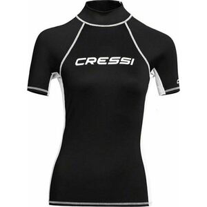 Cressi Rash Guard Lady Tricou cu mânecă scurtă Black/White M imagine