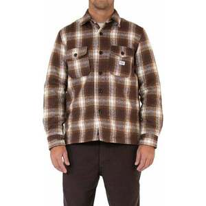 Deus Ex Machina Marcus Check Shirt Brown Plaid S Cămaşă imagine