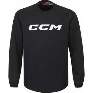 CCM Locker Room Fleece Crew SR Black M SR imagine