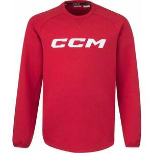 CCM Locker Room Fleece Crew YTH Red Hanorac-Mânecă lungă XS YTH imagine