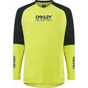 Oakley Factory Pilot MTB LS II Tricou Black/Sulphur 2XL imagine