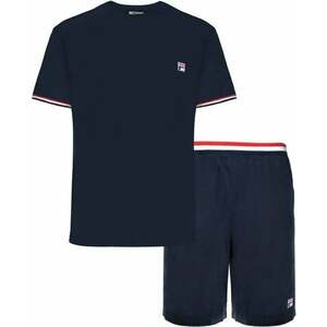 Fila FPS1135 Jersey Stretch T-Shirt / French Terry Pant Navy M Lenjerie de fitness imagine