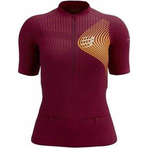 Compressport Trail Postural SS Top W Persian Red/Blazing Orange XS Tricou cu mânecă scurtă pentru alergare imagine