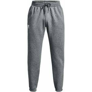 Under Armour Men's UA Essential Fleece Joggers Pitch Gray Medium Heather/White XL Fitness pantaloni imagine