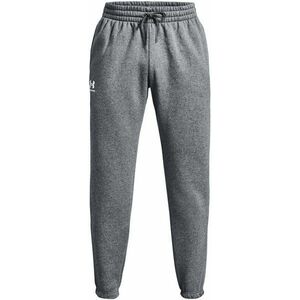 Under Armour Men's UA Essential Fleece Joggers Pitch Gray Medium Heather/White 2XL Fitness pantaloni imagine