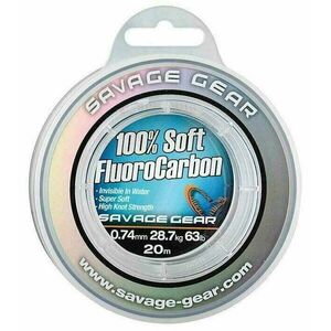 Savage Gear Soft Fluoro Carbon Transparent 0, 49 mm 35 m 15, 2 kg Linie imagine