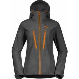 Bergans Cecilie Mountain Softshell Women Solid Dark Grey/Cloudberry Yellow S Jachetă imagine