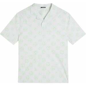 J.Lindeberg Resort Regular Fit Shirt Print White Sphere Dot L Tricou polo imagine