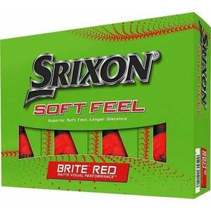 Srixon Soft Feel Brite Golf Balls Brite Red Minge de golf imagine