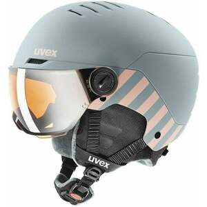 UVEX Rocket Junior Visor Rhino/Blush Mat 51-55 cm Cască schi imagine