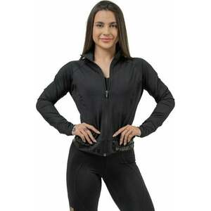 Nebbia Zip-Up Jacket INTENSE Warm-Up Black L Hanorac pentru fitness imagine