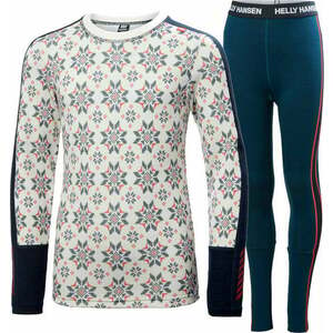 Helly Hansen Juniors Graphic Lifa Merino Set 128/8 Lenjerie de corp navigatie imagine