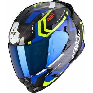 Scorpion EXO 491 SPIN Black/Blue/Neon Yellow L Casca imagine