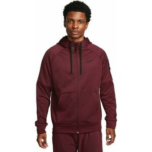 Nike Therma-FIT Full-Zip Mens Top Night Maroon/Black S Hanorac pentru fitness imagine