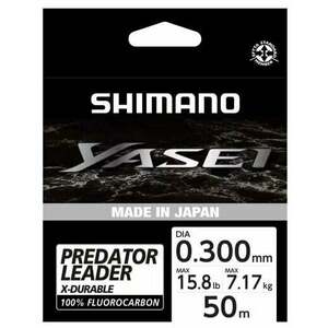 Shimano Fishing Yasei Predator Fluorocarbon Clear 0, 30 mm 50 m 7, 17 kg Linie imagine