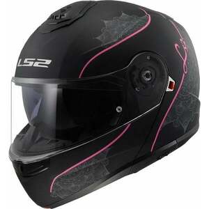 LS2 FF908 Strobe II Lux Matt Black/Pink L Casca imagine