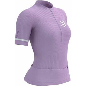 Compressport Trail Postural SS Top W Lupine/White M Tricou cu mânecă scurtă pentru alergare imagine