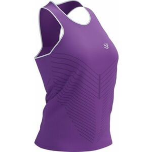 Compressport Performance Singlet W Royal Lilac/White L Bluze fără mâneci pentru alergare imagine