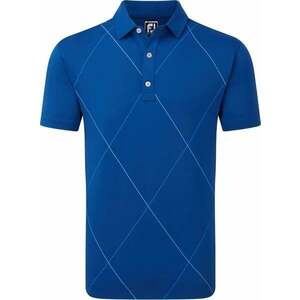 Footjoy Raker Print Lisle Deep Blue L Tricou polo imagine