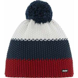 Eisbär Star Pompon Beanie Burgundy/Dark Cobalt/White UNI Căciulă imagine