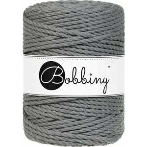 Bobbiny 3PLY Macrame Rope 5 mm 100 m Gri piatră Șnur imagine