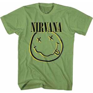 Nirvana Tricou Inverse Happy Face Unisex Verde L imagine