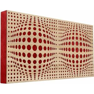 Mega Acoustic FiberPRO120 AcouSphere Sonoma Oak/Red Panou absorbant din lemn imagine