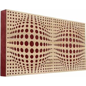 Mega Acoustic FiberPRO120 AcouSphere Sonoma Oak/Dark Red Panou absorbant din lemn imagine