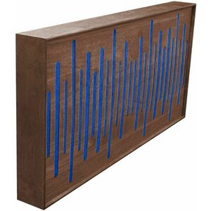 Mega Acoustic FiberExcellentPRO120 Walnut/Blue Panou absorbant din lemn imagine