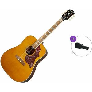 Epiphone Masterbilt Hummingbird SET Aged Natural Antique Chitară electro-acustică Dreadnought imagine