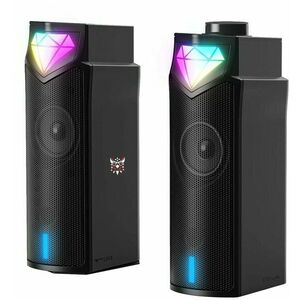 Onikuma L1 RGB 2-in-1 Bluetooth Gaming Computer Speaker Soundbar Black 2 buc imagine