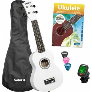 Cascha HH 3975 White Ukulele soprano imagine