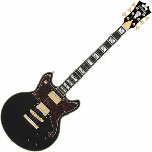 D'Angelico Deluxe Brighton Negru Solid Chitară electrică imagine