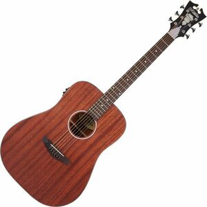 D'Angelico Premier Lexington LS Natural Mahogany Satin Chitară electro-acustică Dreadnought imagine