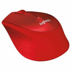 Mouse Wireless M330 SILENT PLUS, red imagine