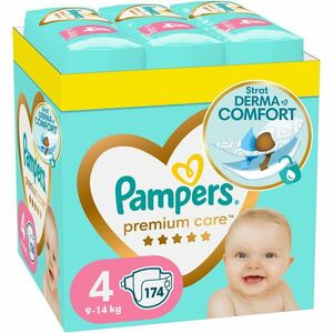 Scutece Pampers Premium Care Marimea 4, 9-14kg, 174 buc imagine