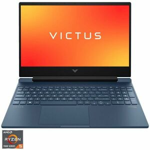 Laptop Gaming Victus 15-fb1107nq cu procesor AMD Ryzen™ 5 7535HS pana la 4.5 GHz, 15.6, Full HD, IPS, 144Hz, 16GB DDR5, 1TB SSD, NVIDIA® GeForce RTX™ 2050 4GB GDDR6, Free DOS, Performance Blue imagine