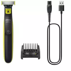 Aparat hibrid de barbierit si tuns barba Philips OneBlade QP2724/20, Acumulator, Pieptene reglabil 5 in 1, Autonomie 45 minute, Wet & Dry imagine