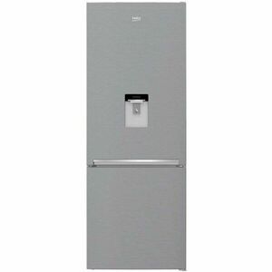 Combina frigorifica Beko RCNE560K40DXBN, 510 l, NeoFrost Dual Cooling, Compresor ProSmart Inverter, Dozator de apa, Clasa E, H 192 cm, Argintiu imagine