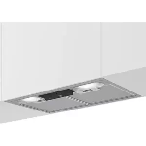 Hota incorporabila Beko HNU51311SH, Putere absorbtie 381 m3/h, 1 motor, control mecanic, iluminare LED 2 x 3W, Clasa D, Inox imagine