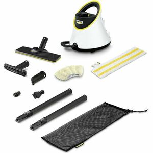 Aparat de curatat cu abur Karcher SC 2 Deluxe, 1.513-400.0, + disposable cloth , 1500W, 3.2Bar, 1L, incalzire 6.5min, Alb/Negru imagine