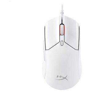 Mouse gaming cu fir HyperX Pulsefire Haste 2, 26000 DPI, ultrausor (53g), 6 butoane, 650IPS, 50G, software NGENUITY, cablu HyperFlex 2, alb imagine