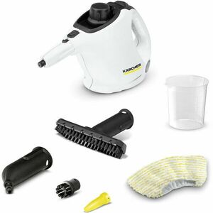 Aparat de curatat cu abur Karcher SC 1, 1.516-400.0, 1200 W, 3 bar, rezervor 0.2L, incalzire 3 min, Alb/Negru imagine