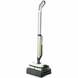 Mop electric Karcher FC 7 Cordless, 1.055-701.0, 25.55 V, 400 ml (apa curata)/ 200 ml (apa murdara), latime rola 30 cm, autonomie 45 minute (max.), statie de parcare/ curatare, Alb/Negru imagine