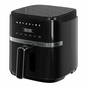 Friteuza cu aer cald Heinner Varietyfry Airfryer HAF-B5BK1500, 1500w, capacitate: 5l, display digital cu control touch, timer 60 min, temperatura 80-200 grade, 8 programe presetate, suport teflonat detasabil, oprire automata, negru imagine