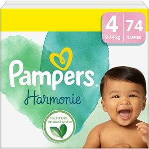 Scutece Pampers Harmonie Maxi Box Marimea 4, 9-14 kg, 74 buc imagine