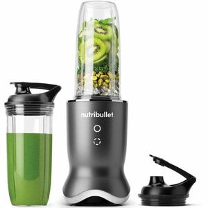 Blender Nutribullet Ultra NB1206DGCC, 0C22300099, 1200 W, 1 viteza si functie Pulse, cupa 0.7l, cupa 0.9l, 4 accesorii, gri inchis/ argintiu imagine