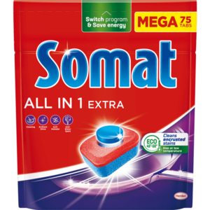 Detergent pentru masina de spalat vase Somat All in One Extra, 75 spalari imagine