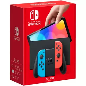 Consola Nintendo Switch OLED (Neon Blue/ Red Joy - Con) imagine