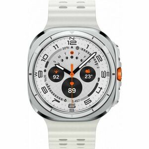 SmartWatch Samsung Galaxy Watch7 Ultra, LTE, 47 mm, Titanium White, Wi-Fi, Bluetooth, GPS, NFC, Rezistent la apa imagine